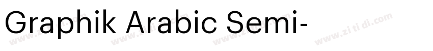 Graphik Arabic Semi字体转换